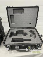 Protective Hard Cases, Custom Foam for Camera/Lens, Black, Stackable, Pressure Valve [Qty 5] - 3