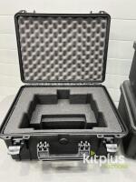 Protective Hard Cases, Custom Foam for Camera/Lens, Black, Stackable, Pressure Valve [Qty 5] - 2