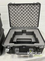 Protective Hard Cases, Custom Foam for Camera/Lens, Black, Stackable, Pressure Valve [Qty 5] - 3