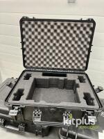Protective Hard Cases, Custom Foam for Camera/Lens, Black, Stackable, Pressure Valve [Qty 5] - 2