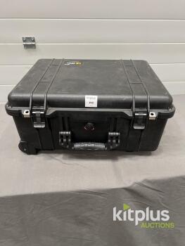 PELI 1560 Hard Protective Wheeled Case with Custom Foam Insert, Black, IP67 Rated