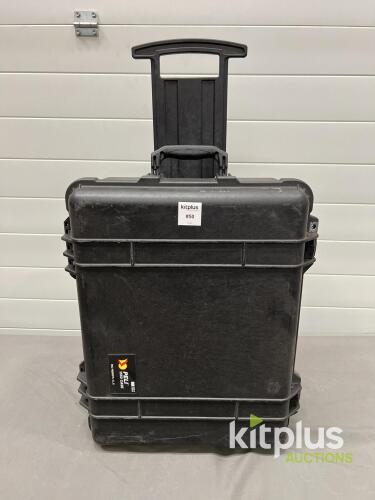 Peli 1560 Rolling Hard Case, Custom Foam Insert, Black, Waterproof, 22"x18"x10", Made in Europe