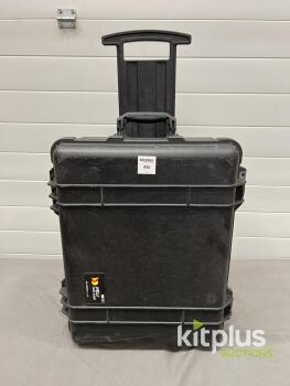 Peli 1560 Rolling Hard Case, Custom Foam Insert, Black, Waterproof, 22"x18"x10", Made in Europe