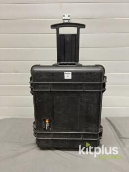 Peli 1560 Rolling Hard Case, Black, Custom Foam Insert, 22" Exterior, IP67 Waterproof