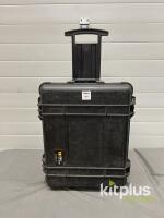 Peli 1560 Rolling Hard Case, Black, Custom Foam Insert, 22" Exterior, IP67 Waterproof