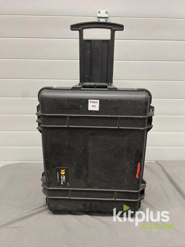 Peli 1560 Rolling Hard Case, Black, Custom Foam Insert, Trolley Handle, IP67