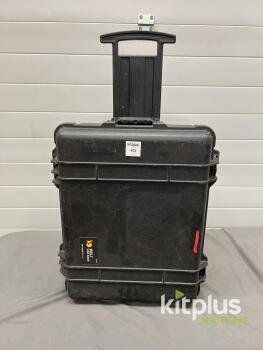 Peli 1560 Rolling Hard Case, Black, Custom Foam Insert, Trolley Handle, IP67