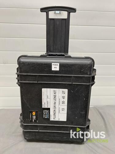 Peli 1560 Rolling Hard Case for Fujinon UA14x Lens Kit, Custom Foam, Black, IP67
