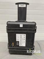 Peli 1560 Rolling Hard Case for Fujinon UA14x Lens Kit, Custom Foam, Black, IP67