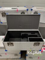 Heavy Duty Aluminum Flight Case, 28"x14"x12" with Custom Foam, Lockable, Stackable Blue Corners Qty 7 - 2