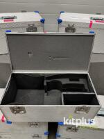 Heavy Duty Aluminum Flight Case, 28"x14"x12" with Custom Foam, Lockable, Stackable Blue Corners Qty 7 - 2