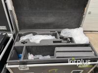 Large Trunk Road/Flight Cases with Custom Foam and Dividers, Creative Technology, Casters - 3