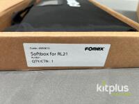 FOMEX RLSB21 Softbox and RLGD21 LiteGrid for RL21 RollLite, Includes Carry Bag - 2