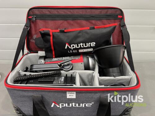 Aputure Light Storm 300d II LED Video Light Kit, 5600K, Softbox, Reflector, Case, Ballast