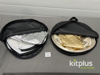 Manfrotto Collapsible Reflector with Gold, Silver, White Surfaces and Carrying Case Qty 2