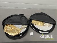 Manfrotto Collapsible Reflector with Gold, Silver, White Surfaces and Carrying Case Qty 2