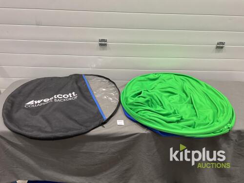 Westcott Collapsible Green Screen Backdrop with Carry Case, Approx. 5-6ft Diameter