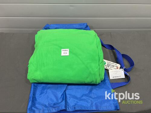 Lastolite LL LC5781 Chromakey Green Screen Curtain, 10x12 ft, Polyester, Includes Carry Bag