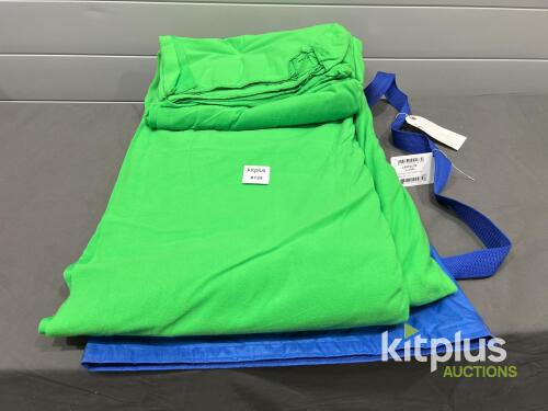 Lastolite LL LC5781 Chromakey Curtain 3x3.5m Green Polyester, Includes Strap, EAN 5055135901680