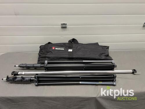 Manfrotto Light Stands with Carrying Bag, 7.7 ft Max Height, 11 lbs Load Capacity