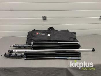 Manfrotto Light Stands with Carrying Bag, 7.7 ft Max Height, 11 lbs Load Capacity