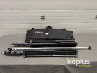 Manfrotto Light Stands with Carrying Bag, 7.7 ft Max Height, 11 lbs Load Capacity