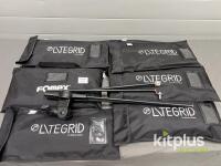 LiteGrid 40&deg; Honeycomb Grid Kit for Fomex RollLite RL21 with Mounts & Carry Bags (Set of 5) incomplete