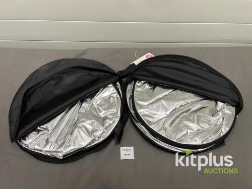 Godox 5-in-1 40" (100cm) Circular Reflector Set with Cases, SN: 001 & 002, Collapsible Design