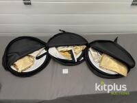 Manfrotto 32" Collapsible Reflector Discs (Gold/Silver/White) w/ Carry Cases Qty 3