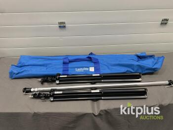 Lastolite Professional Kitplus #104 Studio Lighting Stand Kit with Air Cushion, 2 Stands, 138.6" Max Height