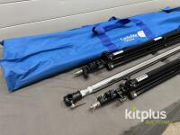 Lastolite Professional Kitplus #104 Studio Lighting Stand Kit with Air Cushion, 2 Stands, 138.6" Max Height - 2