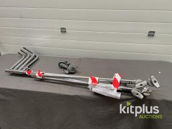 Avenger Chrome C-Stand Kit with 40" Arm and 3 Grip Heads, Sliding Leg, Steel Construction