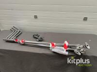 Avenger Chrome C-Stand Kit with 40" Arm and 3 Grip Heads, Sliding Leg, Steel Construction