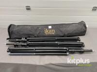 Ikan Light Stands Set of 3 with Carrying Bag, Approx 7 ft Height, Collapsible Aluminum