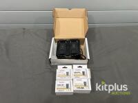 Hawk-Woods DV-MC2 Dual NP-F Battery Charger with 4x DV-F790 6800mAh 7.2V Batteries
