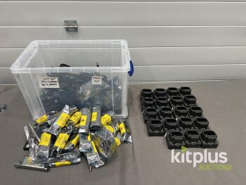 ACD 450000665 7.2V 2300mAh Li-ion Batteries & Single-Bay Chargers Lot (~60+ Batteries, 19 Chargers)