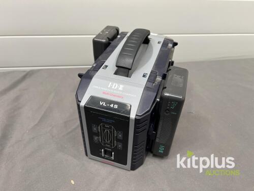 IDX VL-4S 4-Channel V-Mount Battery Charger with Endura 7S 68Wh Li-Ion Battery, Multi-Chemistry