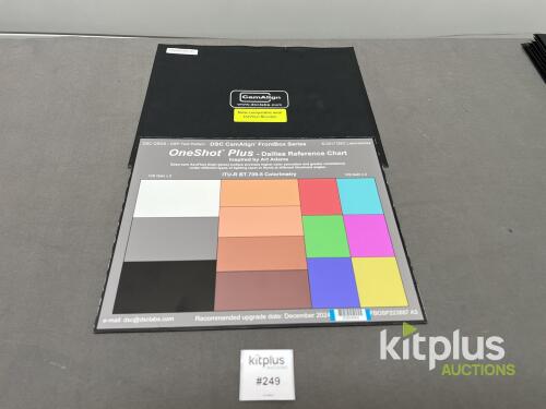 DSC CamAlign OneShot Plus Dailies Reference Chart, A3 Size, AcuFlect Surface, ITU-R BT.709-5 Standard