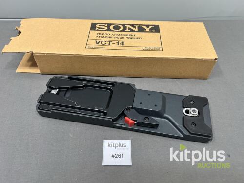 Sony VCT-14 Tripod Adapter Plate, Compatible with PXW-Z450 and PXW-X400, Includes Original Box