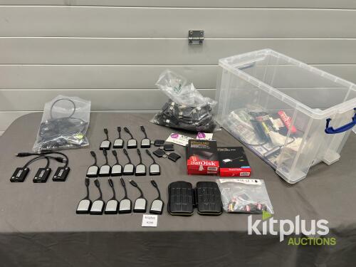 Bulk Lot: SanDisk Extreme PRO CFast 2.0 Readers, 32GB SD Cards, HDMI Capture Devices