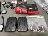 Bulk Lot: SanDisk Extreme PRO CFast 2.0 Readers, 32GB SD Cards, HDMI Capture Devices - 5