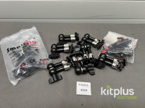 SmallRig 7" Articulating Magic Arms, 1/4"-20 Threads, Central Lock, Lot of 12, Black/Silver