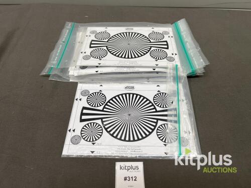 Vocas Siemens Star Resolution Test Chart Lot, 8.3x11.7in, For Camera & Lens Testing