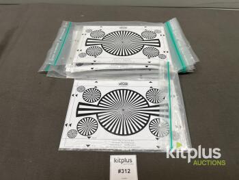Vocas Siemens Star Resolution Test Chart Lot, 8.3x11.7in, For Camera & Lens Testing