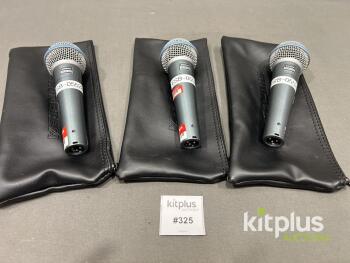 Shure Beta 58A Dynamic Supercardioid Vocal Microphone with Pouch, ESB-0552x, XLR
