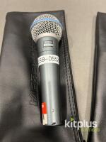 Shure Beta 58A Dynamic Supercardioid Vocal Microphone with Pouch, ESB-0552x, XLR - 2