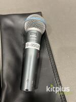 Shure Beta 58A Dynamic Supercardioid Vocal Microphone with Pouch, ESB-0552x, XLR - 4
