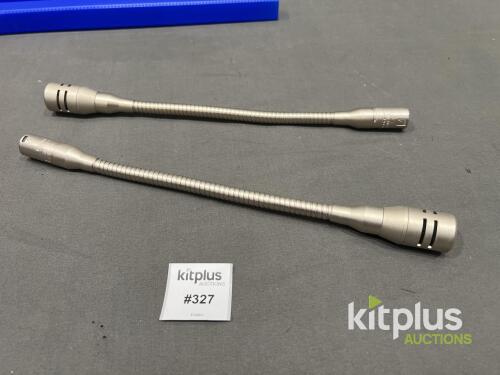 Canford 250X Gooseneck Condenser Microphones, Cardioid, XLR, 15.7in, Set of 2 with Case