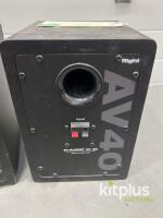 M-Audio Studiophile AV 40 Powered Speakers, 40W/pair, 4&rdquo; Woofer, Two Stereo Pairs - 6