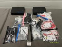 Sennheiser MKE 2-4 GOLD-C Lavalier Microphone Kits with Accessories, Tools, Cases, Lot #367